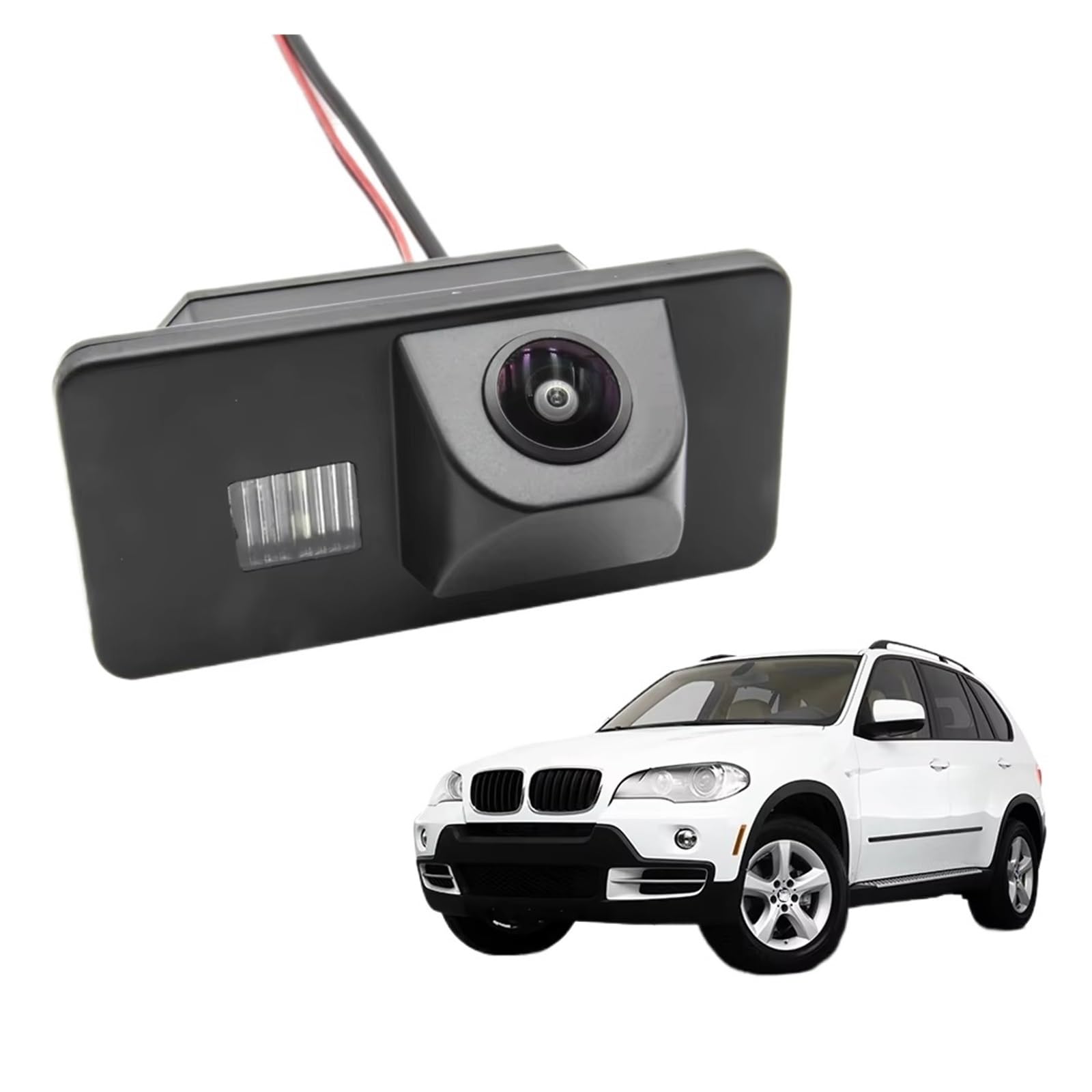 Backup Kamera CCD HD AHD Fisheye Rückansicht Kamera Auto Reverse Monitor Nachtsicht Für X5 X5M E70 2006 2007 2008 2009 2010 2011 2012 2013 Hd Rückfahrkamera(B150 CVBS 680x480) von QINSHU