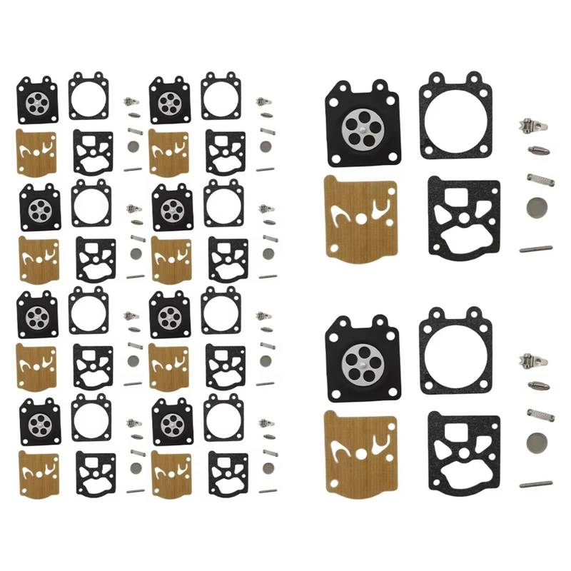 Moto Vergaser 1-10 Stück Vergaser Rebuild Reparatur Membran Kit Für MS180 MS170 018 017 MS 180 170 Für Zama RB-77 Kettensäge Ersetzen Teile Vergaser(10set) von QINSHU