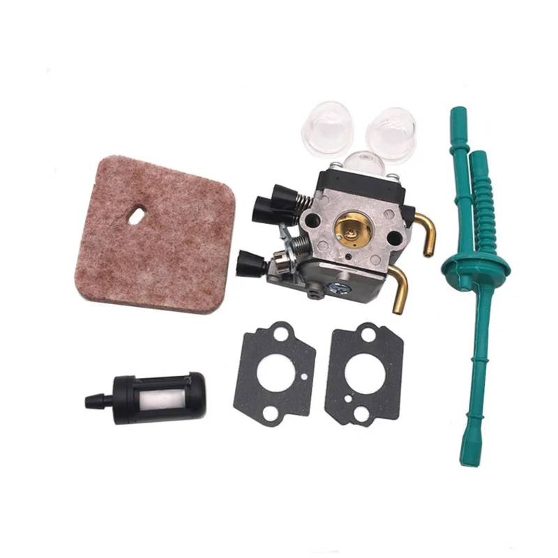 Moto Vergaser Für FS38 FS45 FS55 KM55 HL45 FS45C FS85 FS45L FS55C HL45 C1Q-S66 C1Q-S71 C1Q-S97 Vergaser Kit Luftfilter Garten Werkzeuge Vergaser(8Piece) von QINSHU