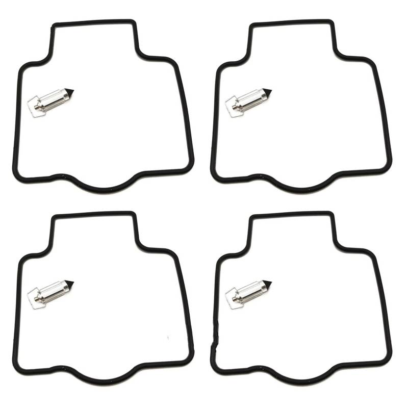 Moto Vergaser Für Kawasaki ZX-7 ZX7 ZX750 ZX-10 ZX10 ZX1000 ZX-6R ZX6R ZX600 ZZR600 Vergaser Reparatur Kit Konfigurieren Vakuum Membran Und Float Vergaser(4 Needle Gasket) von QINSHU