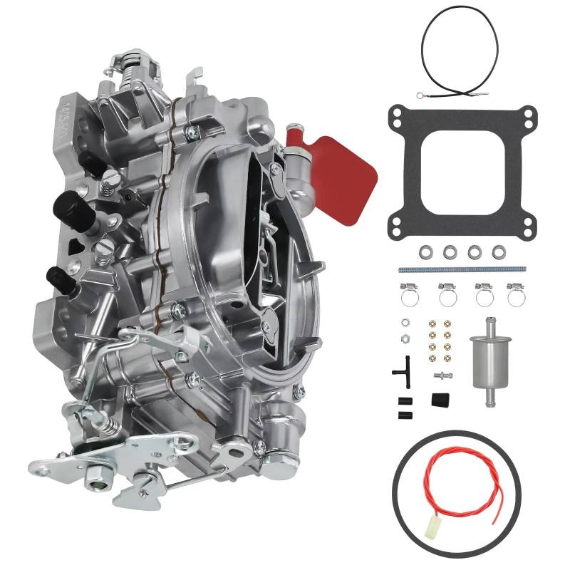 Moto Vergaser Für Performer 1405 600 CFM Square Bore Für Oldtimer- Und LKW-Enthusiasten Für Edelbrock 4-Barrel-Vergaser Carb W/Manuelle Choke Vergaser von QINSHU