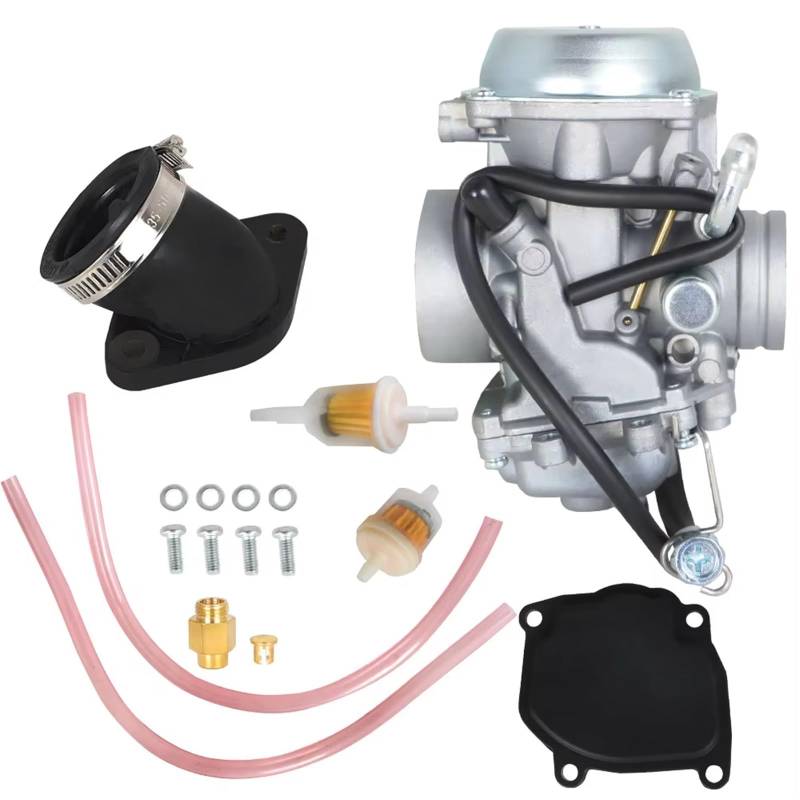 Moto Vergaser Für Suzuki Für Quadrunner 250 LTF4WD 1997 1998 Vergaser & Ansaugstutzen Boot 13200-19BE1 13200-19B92 Für Quadrunner 250 LTF250F 4x4 1999 Vergaser von QINSHU
