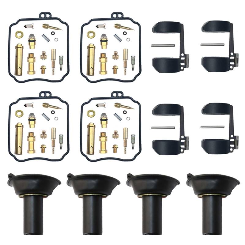 Moto Vergaser Für XJS XJN Für Diversion XJ600S XJ600N XJ600 1996 1997 1998 1999 2000 2001 2002 Vergaser-Reparatursatz Vergaser(4 All) von QINSHU