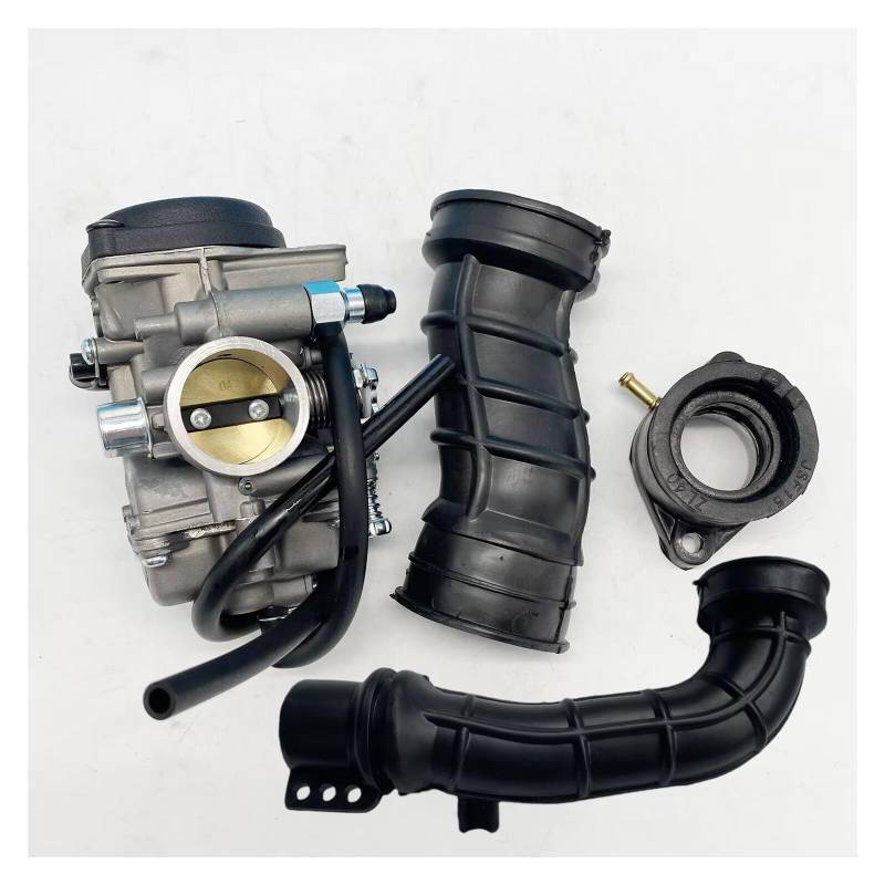 Moto Vergaser Mit 3-teiligem Ansaugkrümmer, Luftansaugrohr TK Für Jianshe Für Loncin Für Bashan 250cc ATV Quad ATV 250 JS250 Vergaser Vergaser von QINSHU