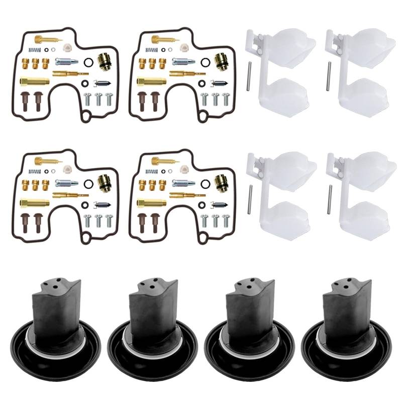 Moto Vergaser Vergaser Reparatur Kit Für Suzuki GSX-R600 GSXR600 W/X/Y 1997-2000 GSX-R GSXR 600 Carb Rebuild Teile Float & Plunger Membran Vergaser(All) von QINSHU
