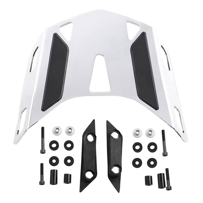 Motorrad Heckgepäckträger Mattschwarzer/Chrom-Heckträger Für Gold Wing GL1800 GL 1800 Non-Tour 2018 2019 2020 2021 2022 2023 Motorrad-Heckgepäckträger Gepäckträger(Chrom) von QINSHU