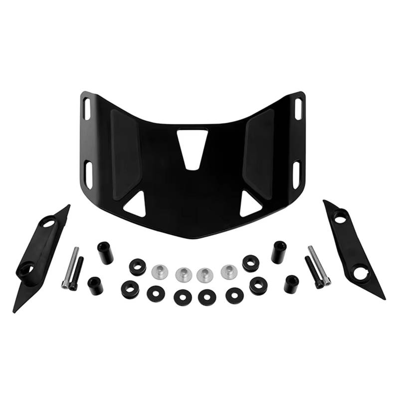 Motorrad Heckgepäckträger Mattschwarzer/Chrom-Heckträger Für Gold Wing GL1800 GL 1800 Non-Tour 2018 2019 2020 2021 2022 2023 Motorrad-Heckgepäckträger Gepäckträger(Matt-schwarz) von QINSHU