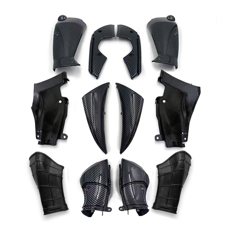 Motorrad Verkleidungs Panel Für YZF-R1 2009 2010 2011 2012 2013 2014 Carbon Fiber Paint AIR Intake Cover KIT Motorrad 10 PCS Zubehör von QINYUML