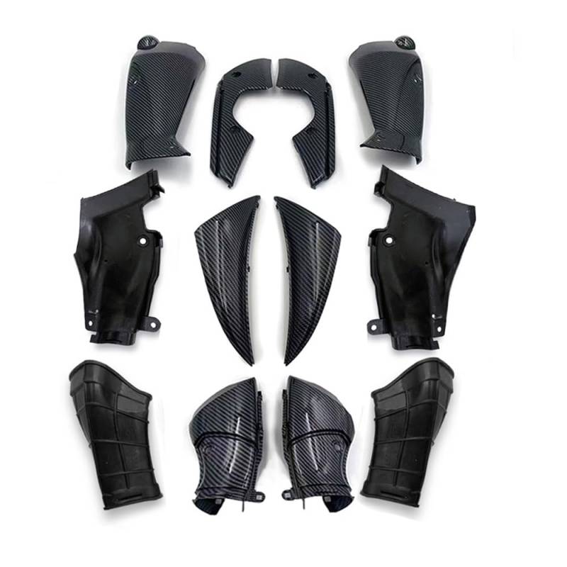 Motorrad Verkleidungs Panel Für YZF-R1 2009 2010 2011 2012 2013 2014 Carbon Fiber Paint AIR Intake Cover KIT Motorrad 10 PCS Zubehör von QINYUML