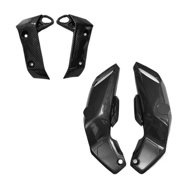 Motorrad Verkleidungs Panel Kraftstofftank-Seitenabdeckungsverkleidung für MT-07 für FZ-07 2018 2019 2020 Motorrad-Kühlerseitenplattenschutz von QINYUML