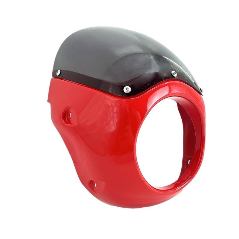 Motorrad Verkleidungs Panel Scheinwerfer-Schirmverkleidung, Motorrad-Frontscheinwerferabdeckung, Retro-Nasenverkleidung für Trident 660 2021–2024, Modifikation von QINYUML