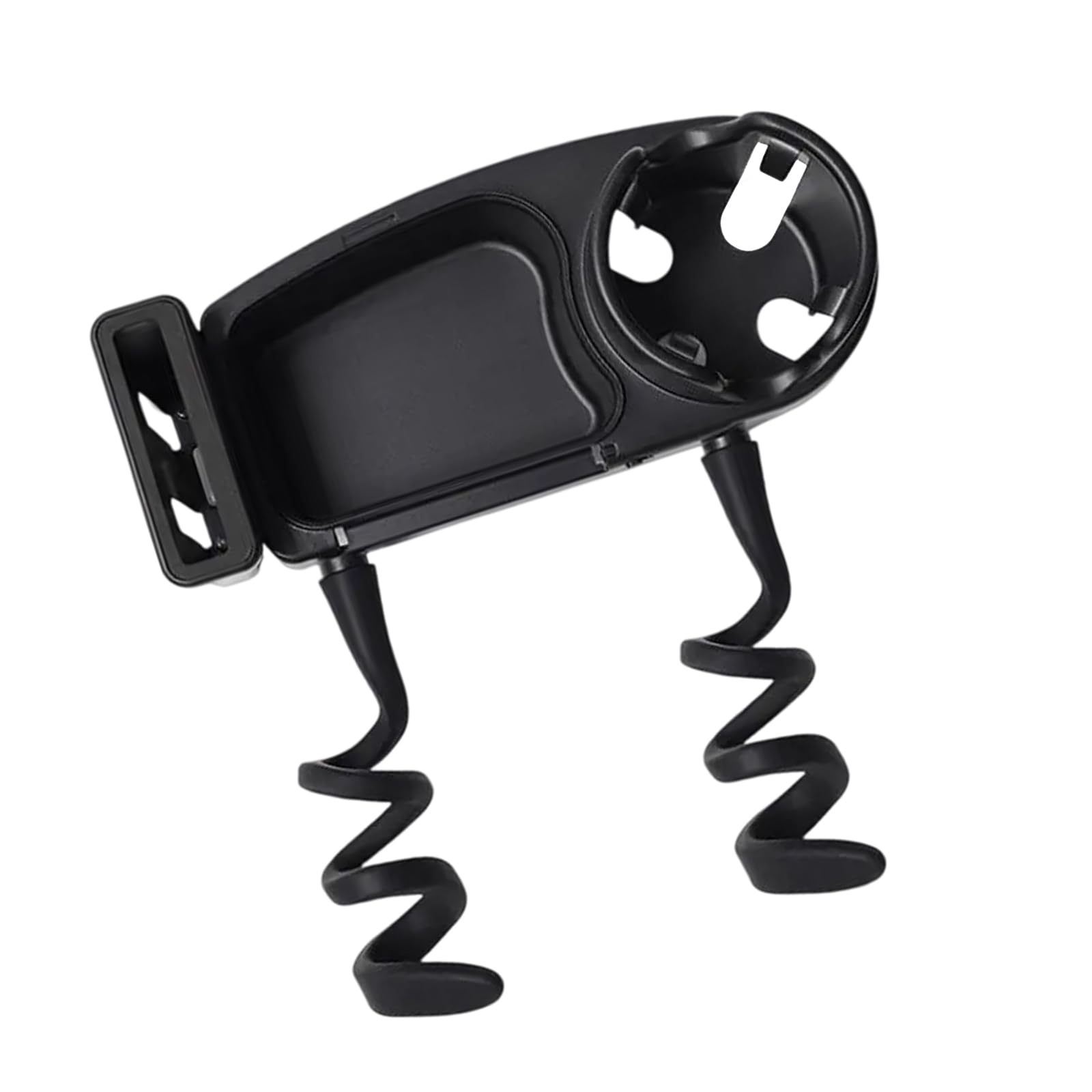 QINZITAO 3-in-1 Baby-Kinderwagen-Essens-Tablett mit Handy-Halterung, Flaschenhalter, Getränkehalter, abnehmbare Organizer, Tablett, flexible Armgriffe QINZITAO 3-in-1 Baby-Kinderwagen-Essens-Tablett mit Handy-Halterung, Flaschenhalter, Getränkehalter, abnehmbare Organizer, Tablett, flexible Armgriffe von QINZITAO
