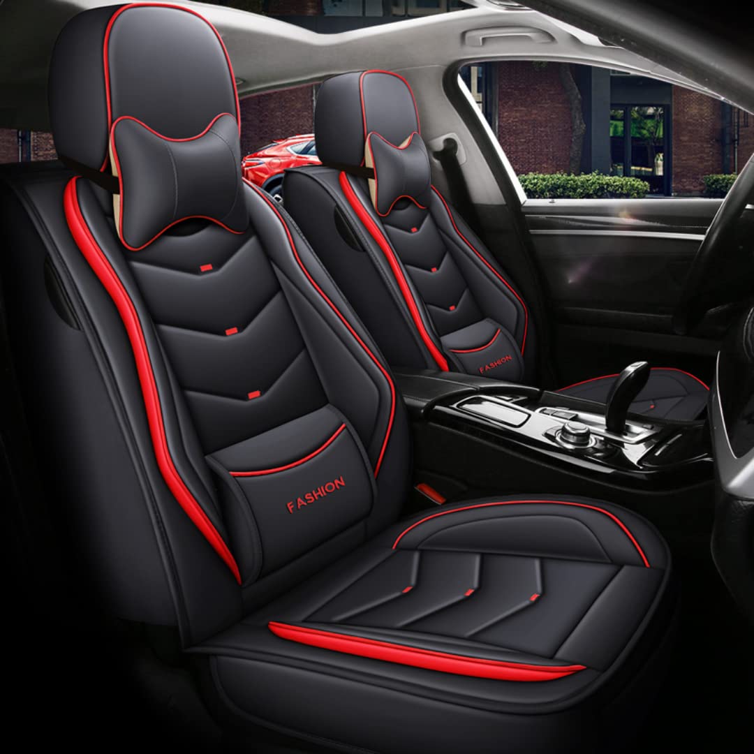QIOZO Sitzbezüge Auto Autositzbezüge Universal Set für Isuzu Tous Les modèles D-MAX mu-X Auto Zubehör/Schwarz-rote Deluxe-Edition QIOZO Sitzbezüge Auto Autositzbezüge Universal Set für Isuzu Tous Les modèles D-MAX mu-X Auto Zubehör/Schwarz-rote Deluxe-Edition von QIOZO