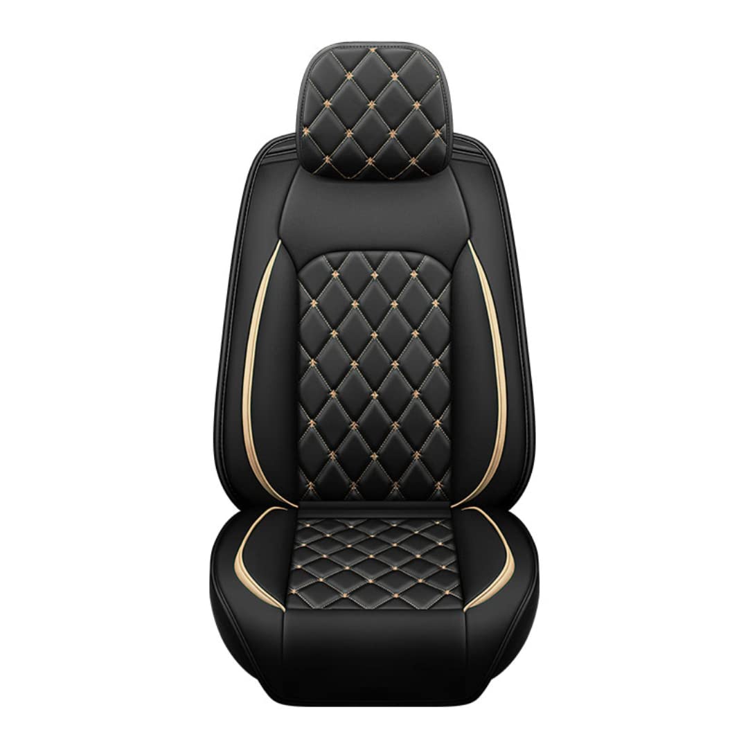 QIOZO ar Sitzbezüge Universal Komplettset für Kia Sportage (KM)/Sportage Executive(KM)/Sportage GT-Line/Sportage/Visto Autoteile/Wasserdicht/Schwarzgold von QIOZO