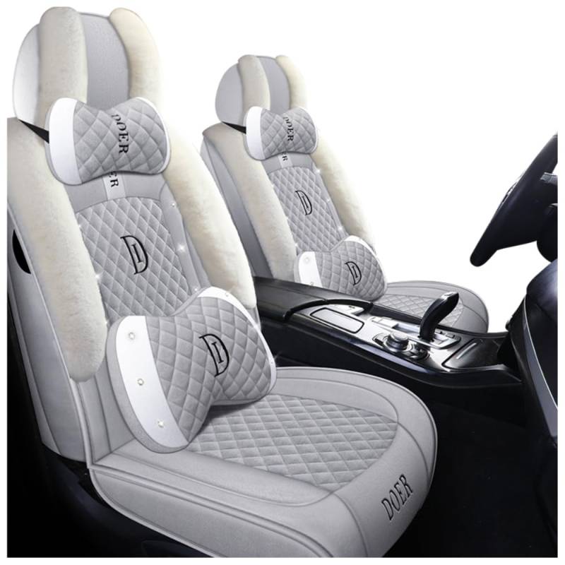QIOZO ar Universal-Sitzbezüge, vollständiges Set für Benz GLA GLC GLC GLE GLE AME GLK für Benz B-Klasse, E-Klasse, M-Klasse, alle Autoteile, wasserdicht, Deluxe-Edition von QIOZO