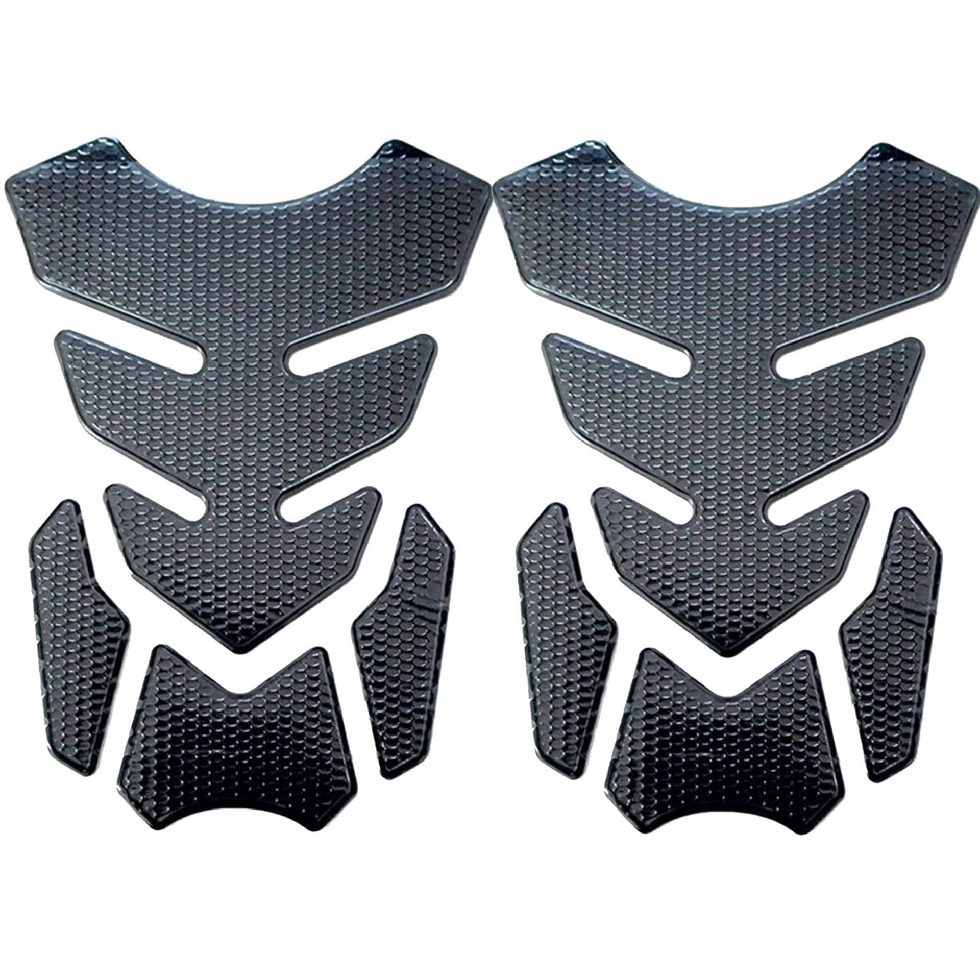 QIUMING 2 Stück Tankpad normal Tankschutz kompatibel kohlefaser Tank Pad Motorcycle Aufkleber Pad für Motorrad Tank geeignet für die meisten Motorräder Schützt das Motorrad vor Kratzern (Schwarz) QIUMING 2 Stück Tankpad normal Tankschutz kompatibel kohlefaser Tank Pad Motorcycle Aufkleber Pad für Motorrad Tank geeignet für die meisten Motorräder Schützt das Motorrad vor Kratzern (Schwarz) von QIUMING