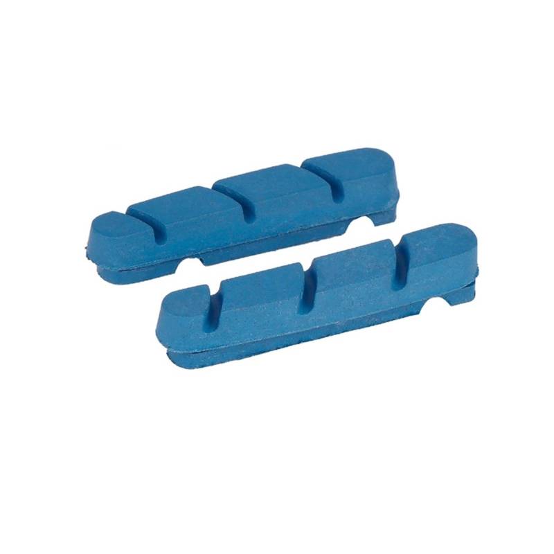Auto Bremskolben Carbonfelgenbremsbeläge, Cork Compound Rennrad-Bremssattelbremseinsätze für Carbonfelgen, niedrige Felgenabnutzung, Allwettereinsatz Feststellbremshebel(Blue 1 Pair) von QIUYMGFG