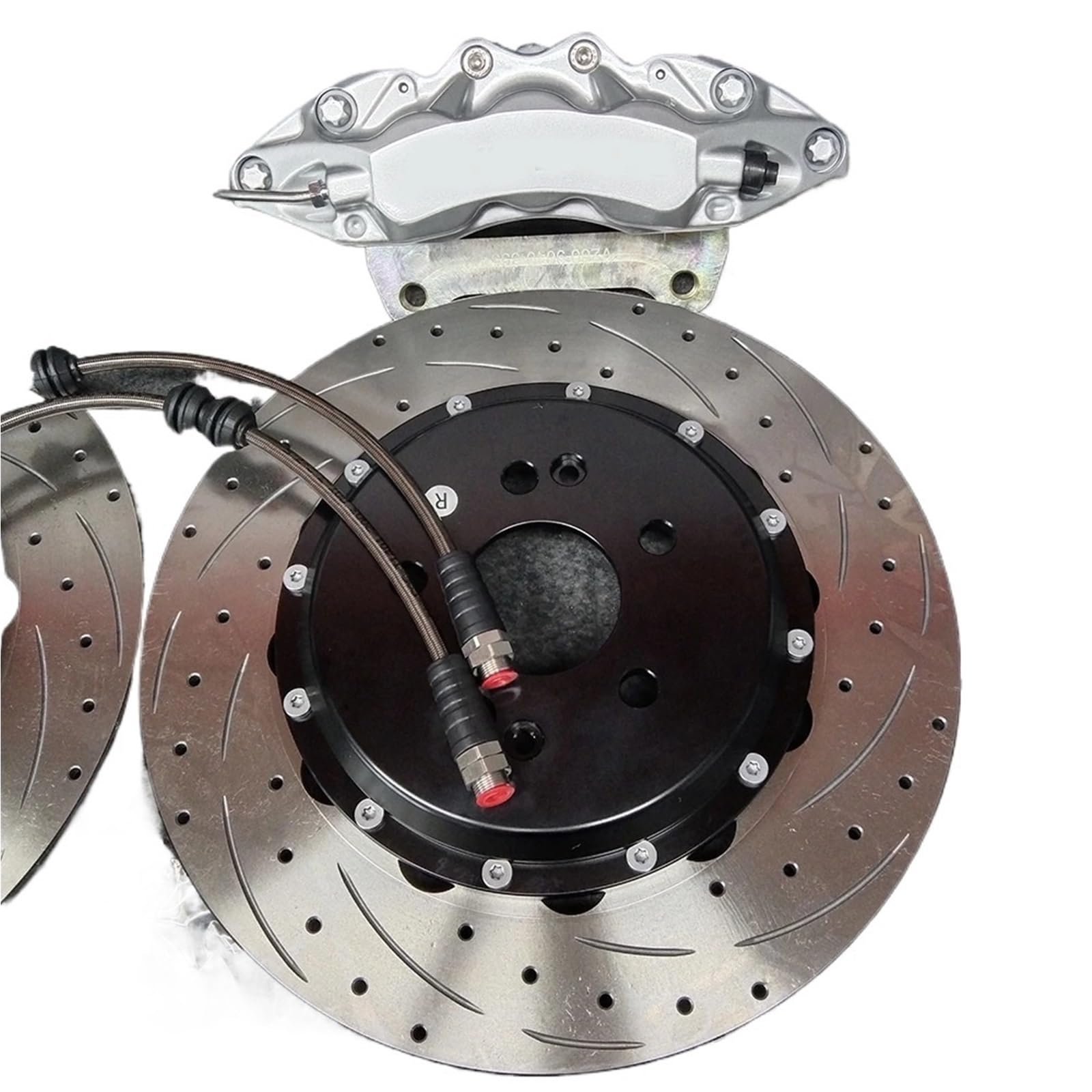 Auto Bremskolben RACING WT9040 Große Bremssätze mit passender Vorder- und Hinterradbremsscheibe für Mercedes Benze Feststellbremshebel(Brake Kit) von QIUYMGFG