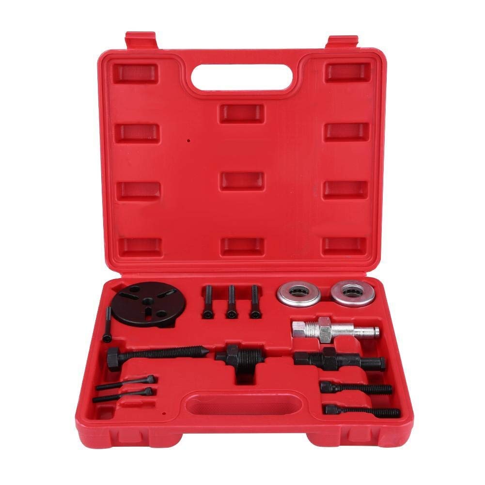 Kupplungsdruckplatte Fit für Auto Auto A/C Kompressor Kupplung Remover Kit Puller Installer Klimaanlage Werkzeug Satz Kupplungsscheiben Kupplungsdruckplatte Fit für Auto Auto A/C Kompressor Kupplung Remover Kit Puller Installer Klimaanlage Werkzeug Satz Kupplungsscheiben von QIUYMGFG