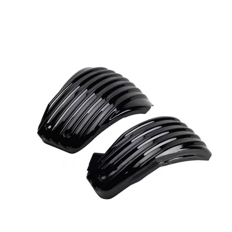 Motorrad Batterieabdeckung Motorrad ABS Batterie Side Verkleidung Abdeckungen Fit Für Harley Softail Street Bob Low Rider Heritage Zubehör Seite Batterie Verkleidung Abdeckung(Black A Striped) von QIUYMGFG