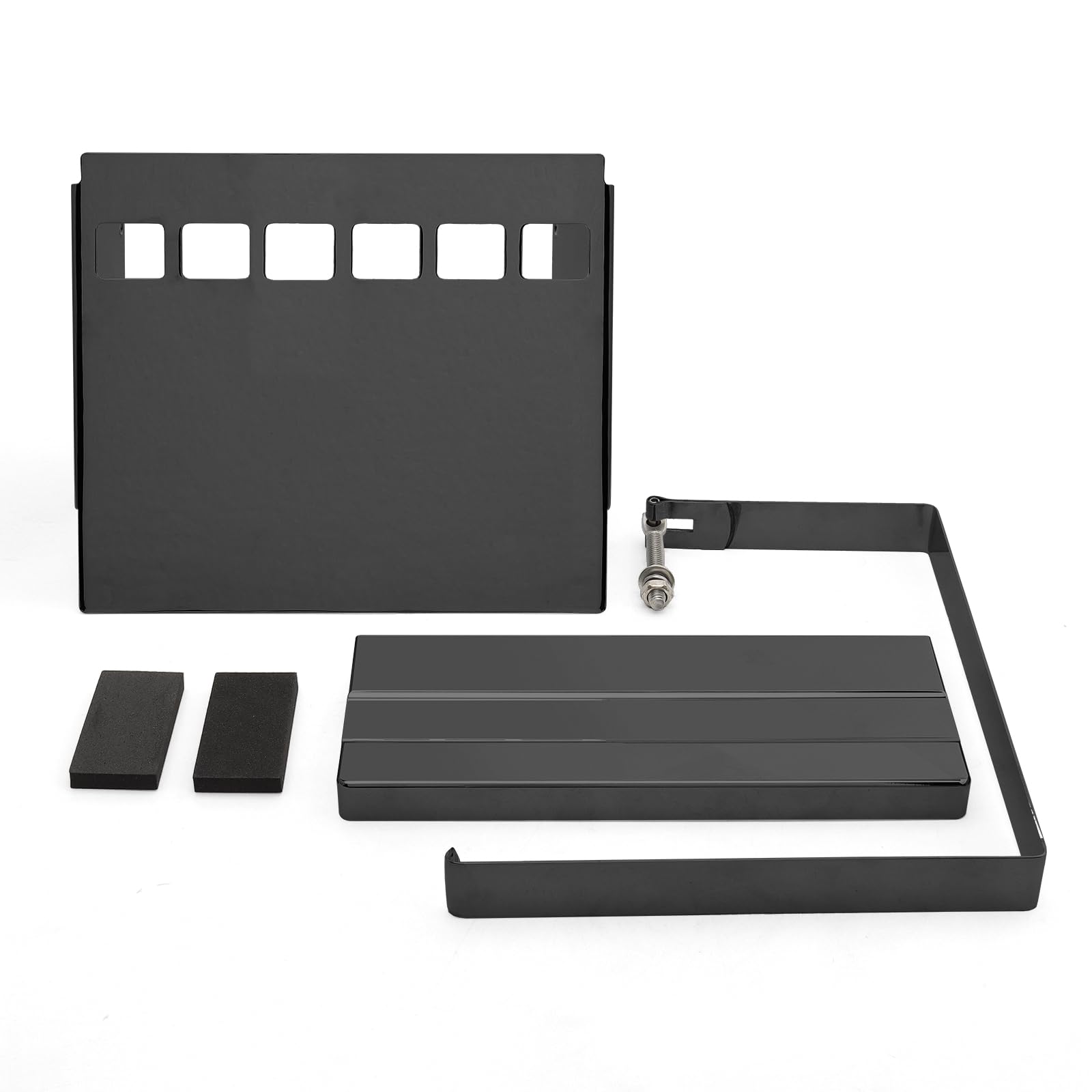 Motorrad Batterieabdeckung Motorrad-Batterieabdeckungssatz mit quadratischem Schlitz, passend für Harley Sportster XLH 1200 883 1991–1997, ersetzt OEM 66347–91 Seite Batterie Verkleidung Abdeckung(Set Motorrad Batterieabdeckung Motorrad-Batterieabdeckungssatz mit quadratischem Schlitz, passend für Harley Sportster XLH 1200 883 1991–1997, ersetzt OEM 66347–91 Seite Batterie Verkleidung Abdeckung(Set von QIUYMGFG