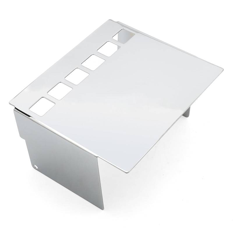 Motorrad Batterieabdeckung Motorrad-Batterieabdeckungssatz mit quadratischem Schlitz, passend für Harley Sportster XLH 1200 883 1991–1997, ersetzt OEM 66347–91 Seite Batterie Verkleidung Abdeckung(Bat von QIUYMGFG