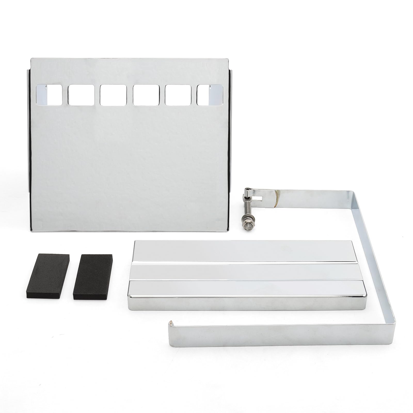 Motorrad Batterieabdeckung Motorrad-Batterieabdeckungssatz mit quadratischem Schlitz, passend für Harley Sportster XLH 1200 883 1991–1997, ersetzt OEM 66347–91 Seite Batterie Verkleidung Abdeckung(Set Motorrad Batterieabdeckung Motorrad-Batterieabdeckungssatz mit quadratischem Schlitz, passend für Harley Sportster XLH 1200 883 1991–1997, ersetzt OEM 66347–91 Seite Batterie Verkleidung Abdeckung(Set von QIUYMGFG