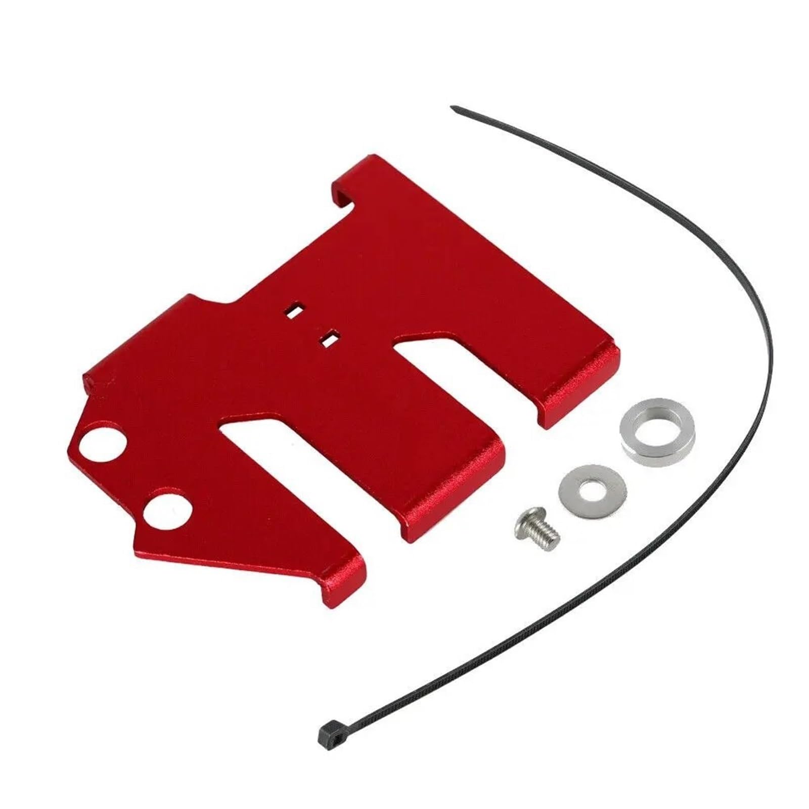Motorrad Batterieabdeckung Motorrad CNC Batterieabdeckung Aluminium Schutzvorrichtung Zubehör Passend für Kawasaki KLR 650 KLR650 2008-2018 Seite Batterie Verkleidung Abdeckung(RED) von QIUYMGFG