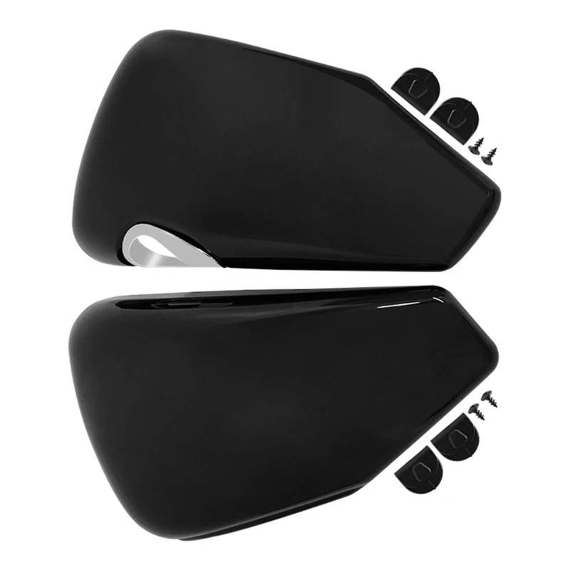 Motorrad Batterieabdeckung Motorrad Seitenbatterieverkleidungsabdeckung Links Rechts Schutz Passend für Harley Sportster XL Iron 883 1200 48 72 Custom 2004-2013 Seite Batterie Verkleidung Abdeckung(Bl von QIUYMGFG