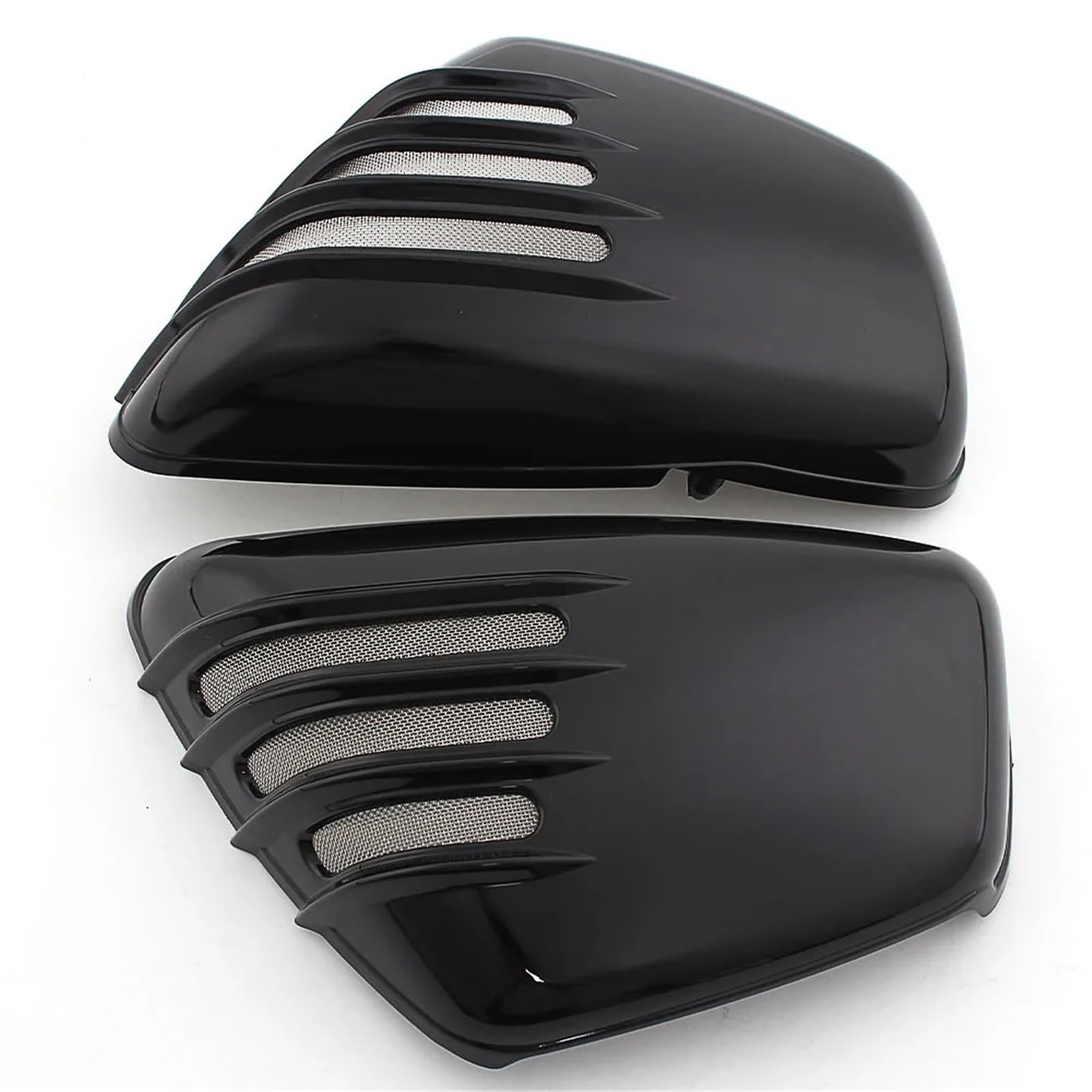 Motorrad Batterieabdeckung Motorradzubehör Verkleidung Seitenschutz Batterieabdeckung Passend für Yamaha Virago XV700 XV750 XV1000 XV1100 1984-Up Seite Batterie Verkleidung Abdeckung(Black) von QIUYMGFG