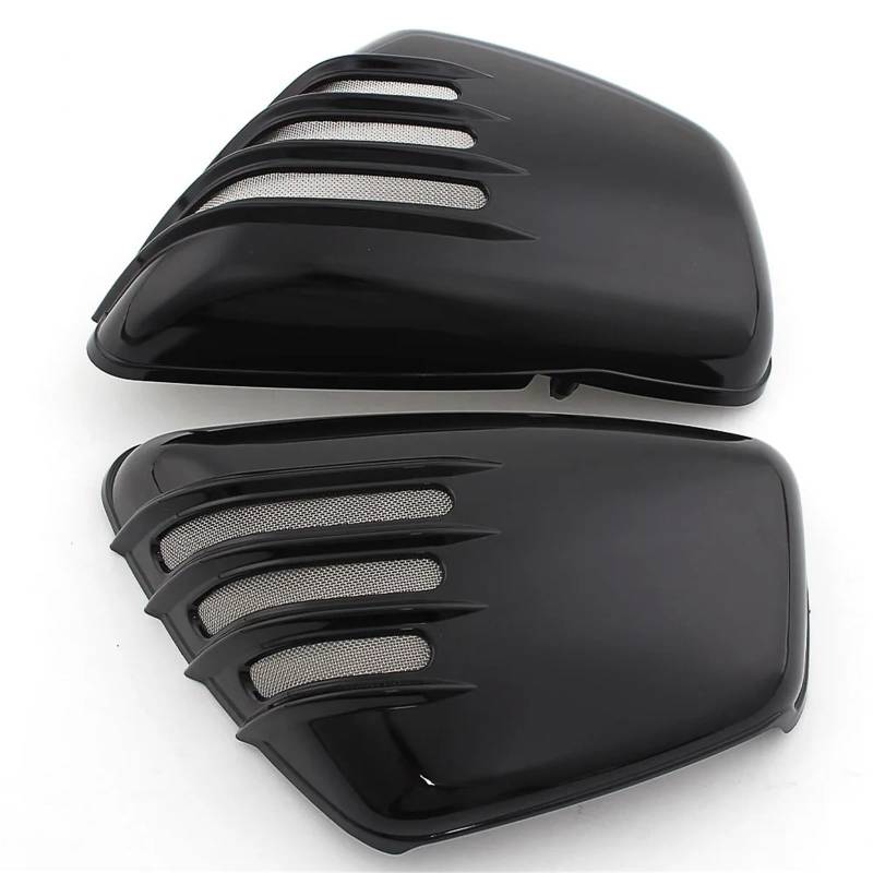 Motorrad Batterieabdeckung Motorradzubehör Verkleidung Seitenschutz Batterieabdeckung Passend für Yamaha Virago XV700 XV750 XV1000 XV1100 1984-Up Seite Batterie Verkleidung Abdeckung(Black) von QIUYMGFG