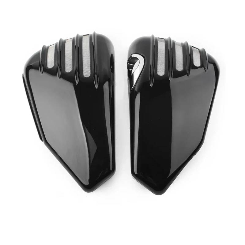 Motorrad Batterieabdeckung Passend für Harley Davidson Sportster Modelle XL 883 1200 2004-2010 2011 2012 2013 1 Paar Batterieseitenabdeckung Seite Batterie Verkleidung Abdeckung(Bright Black) von QIUYMGFG