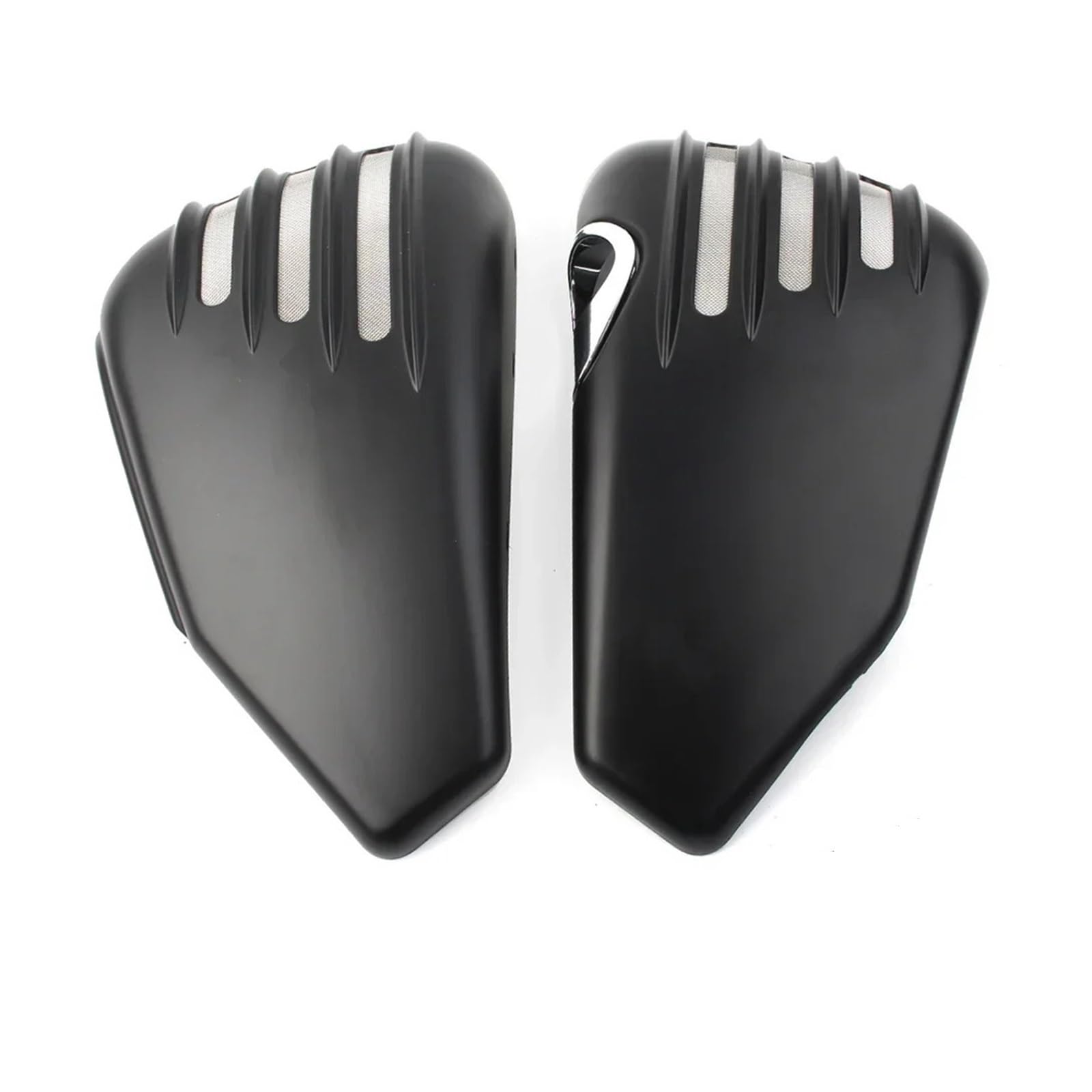 Motorrad Batterieabdeckung Passend für Harley Davidson Sportster Modelle XL 883 1200 2004-2010 2011 2012 2013 1 Paar Batterieseitenabdeckung Seite Batterie Verkleidung Abdeckung(Matte Black) von QIUYMGFG
