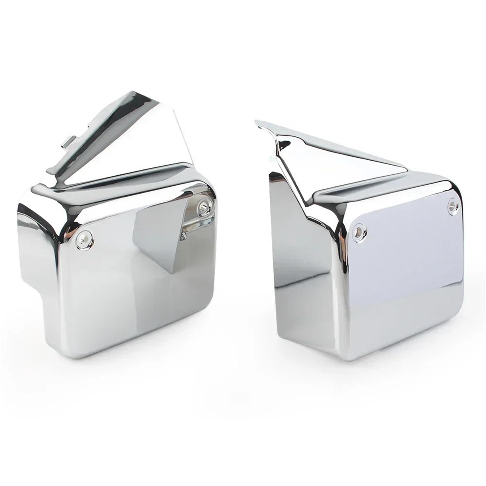 Motorrad Batterieabdeckung Passend für Honda Shadow Spirit VT 750 DC 2000-2009 Chrom ABS VT750 Motorrad Batterieabdeckung Seitenverkleidung Seite Batterie Verkleidung Abdeckung(Chrome) von QIUYMGFG