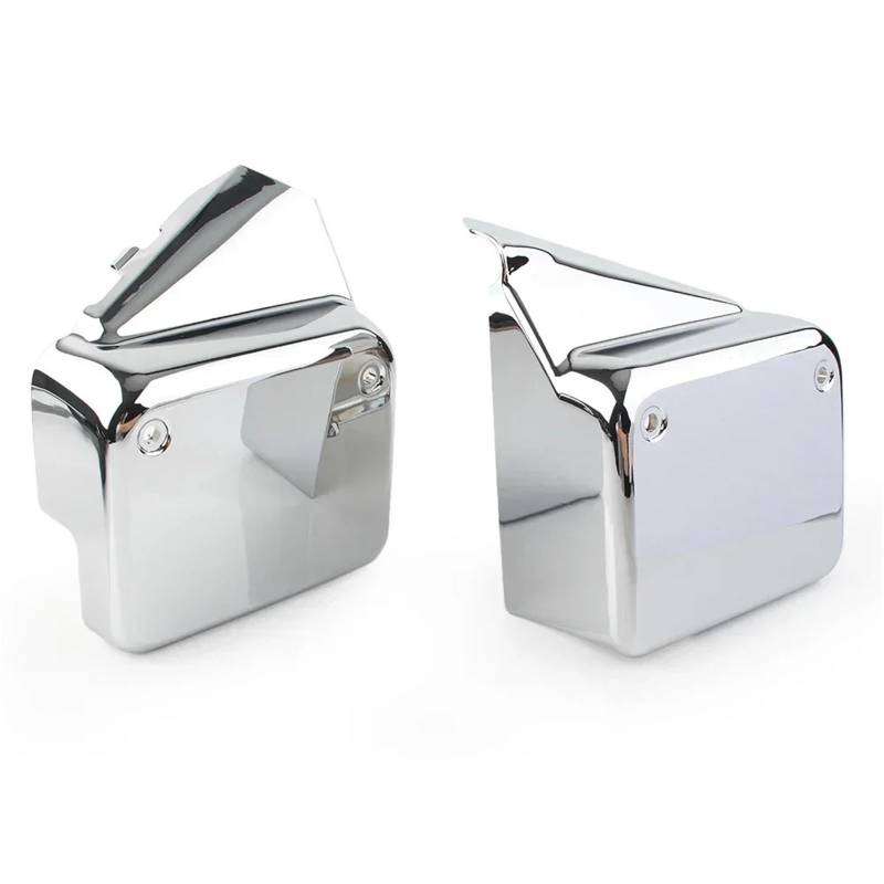 Motorrad Batterieabdeckung Passend für Honda Shadow Spirit VT 750 DC 2000-2009 Chrom ABS VT750 Motorrad Batterieabdeckung Seitenverkleidung Seite Batterie Verkleidung Abdeckung(Chrome) von QIUYMGFG