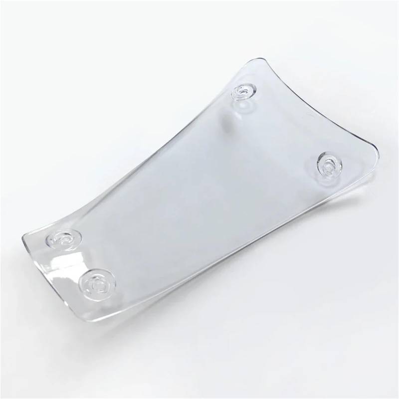 Motorrad Batterieabdeckung Passend für Vespa Primavera 125/150, passend für Sprint 150 2018–2023, transparente Fußstützen-Batterieabdeckung für Roller Seite Batterie Verkleidung Abdeckung(Clear) von QIUYMGFG