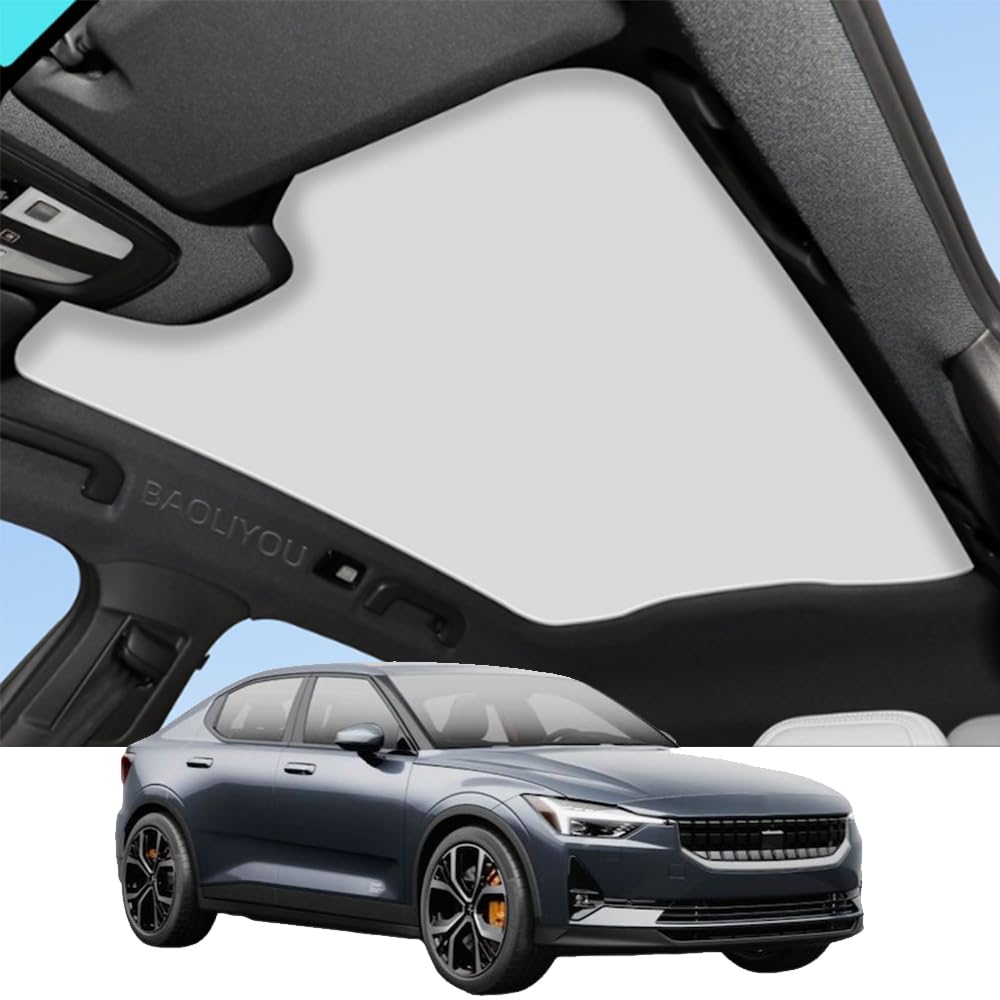 Auto Sonnenschutzdach für Polestar 2 2020-2025, Faltbarer Nano Eiskristall-Dachsonnenschutz aus wärmeisolierendem Glas, UV-beständig und durchhangfrei Auto Sonnenschutzdach für Polestar 2 2020-2025, Faltbarer Nano Eiskristall-Dachsonnenschutz aus wärmeisolierendem Glas, UV-beständig und durchhangfrei von QIUYU2024