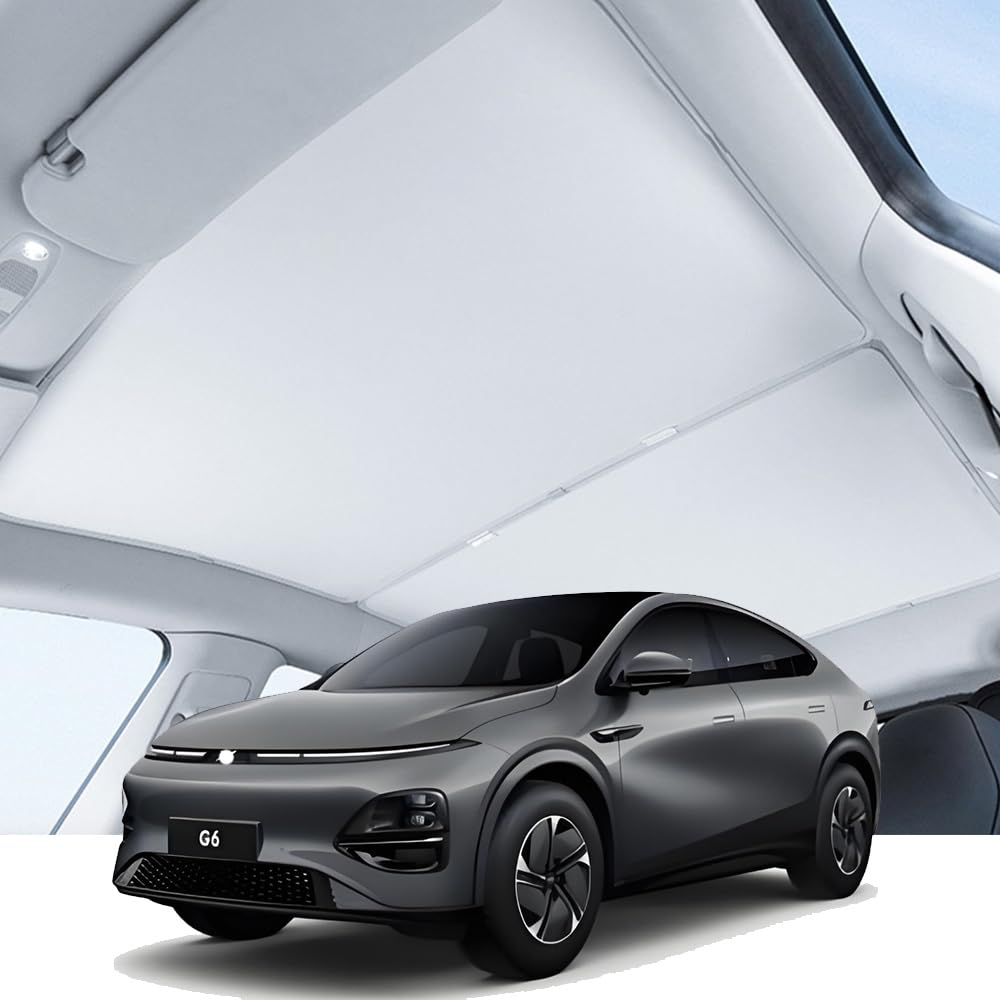 Auto Sonnenschutzdach für Xpeng G6 2024-2025, Faltbarer Nano Eiskristall-Dachsonnenschutz aus wärmeisolierendem Glas, UV-beständig und durchhangfrei Auto Sonnenschutzdach für Xpeng G6 2024-2025, Faltbarer Nano Eiskristall-Dachsonnenschutz aus wärmeisolierendem Glas, UV-beständig und durchhangfrei von QIUYU2024