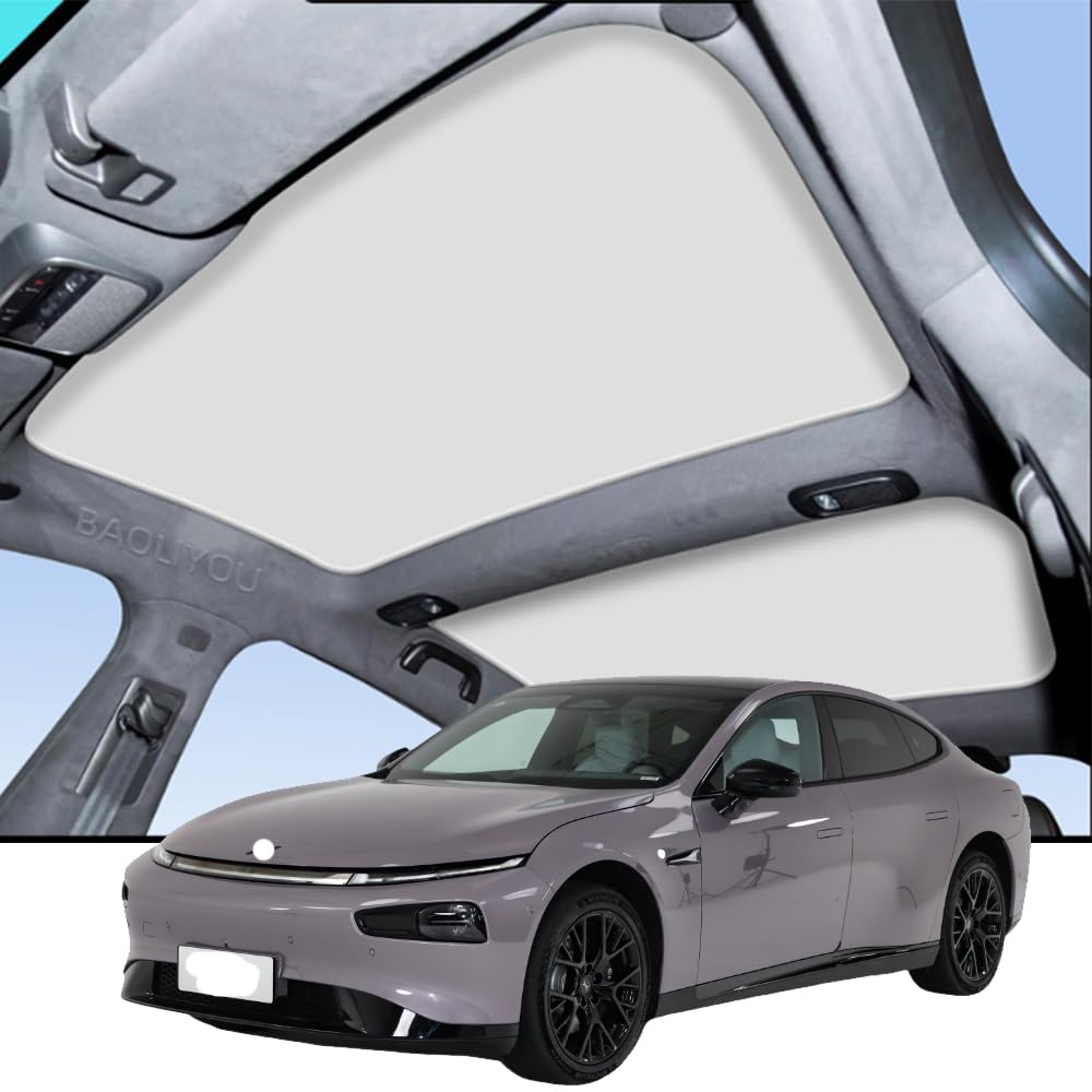Auto Sonnenschutzdach für Xpeng P7 P7i 2023-2025, Faltbarer Nano Eiskristall-Dachsonnenschutz aus wärmeisolierendem Glas, UV-beständig und durchhangfrei Auto Sonnenschutzdach für Xpeng P7 P7i 2023-2025, Faltbarer Nano Eiskristall-Dachsonnenschutz aus wärmeisolierendem Glas, UV-beständig und durchhangfrei von QIUYU2024