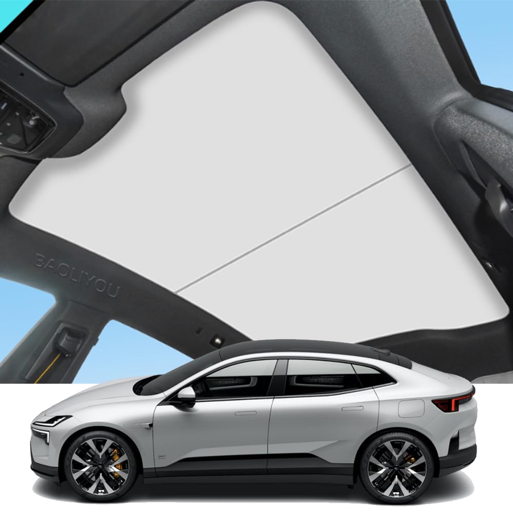QIUYU2024 Auto Sonnenschutzdach für Polestar 4 2020-2025, Faltbarer Nano Eiskristall-Dachsonnenschutz aus wärmeisolierendem Glas, UV-beständig und durchhangfrei QIUYU2024 Auto Sonnenschutzdach für Polestar 4 2020-2025, Faltbarer Nano Eiskristall-Dachsonnenschutz aus wärmeisolierendem Glas, UV-beständig und durchhangfrei von QIUYU2024