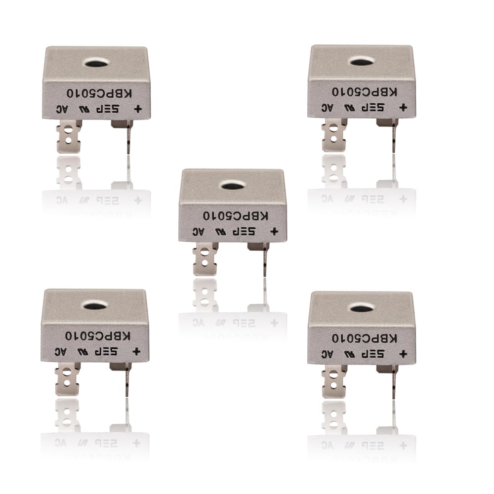 QIYQTIG 5 Stück KBPC5010 Brücken-Gleichrichterdiode, 50 A 1000 V einphasig, volle Welle 50 A QIYQTIG 5 Stück KBPC5010 Brücken-Gleichrichterdiode, 50 A 1000 V einphasig, volle Welle 50 A von QIYQTIG