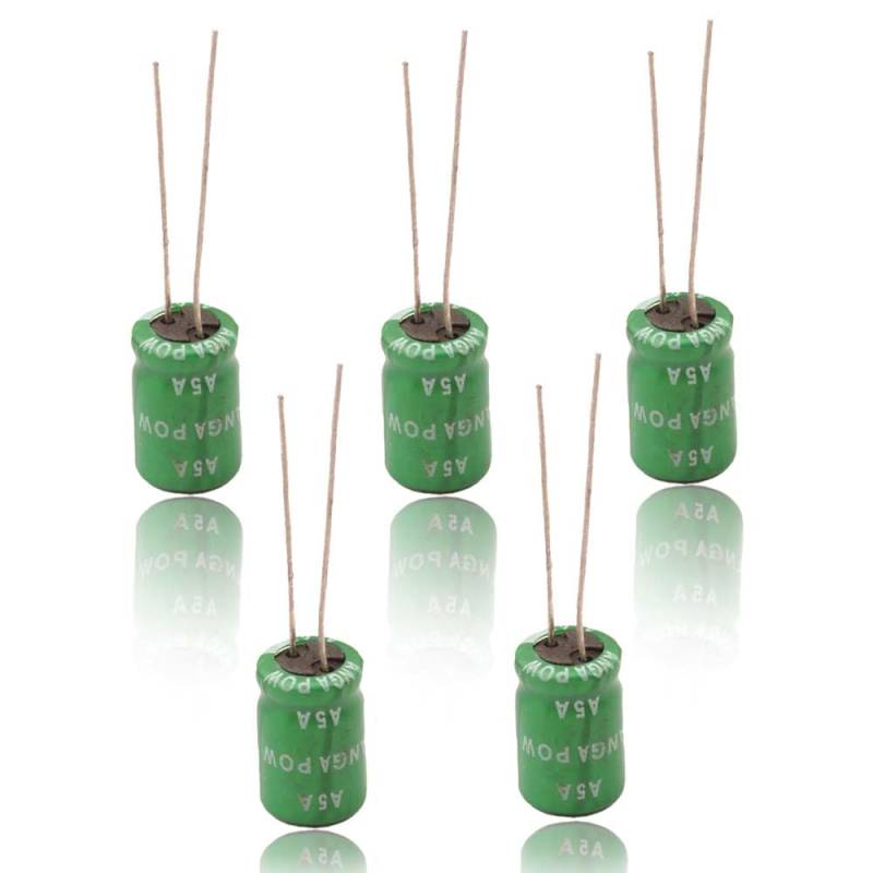 Superkondensator, 2,7 V, 1F, 8 x 12 mm, Farad-Kapazität, Wicklungstyp, 5 Stück von QIYQTIG