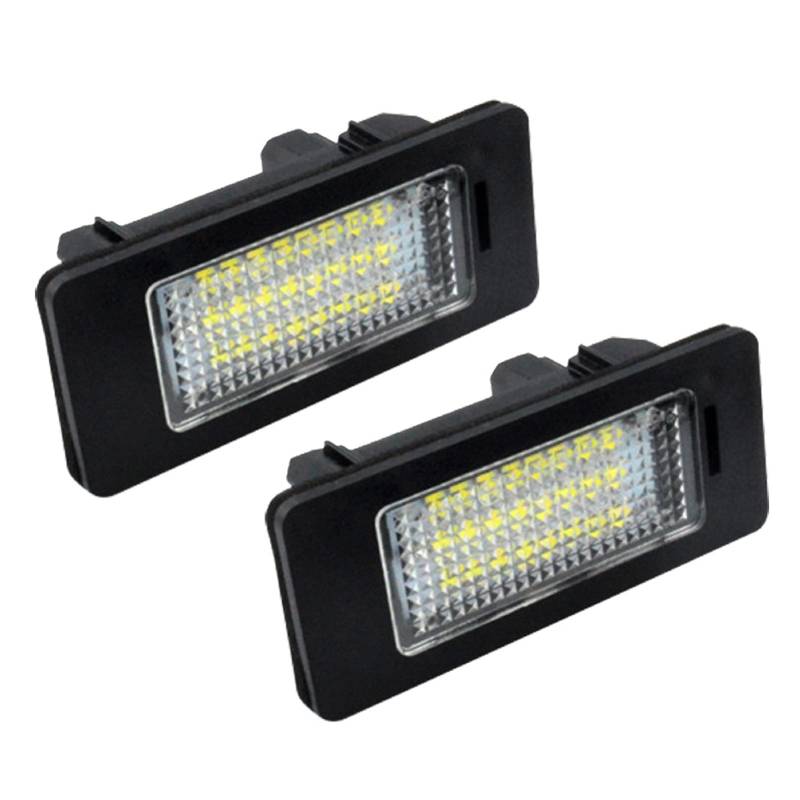 QJIRZB 2 Stück Kennzeichenbeleuchtung LED Kennzeichenleuchten Auto Kennzeichenbeleuchtung Ersatz für BMW E82 E88 E90 E91 E92 E93 E39 E60 E61 E70 E71 von QJIRZB