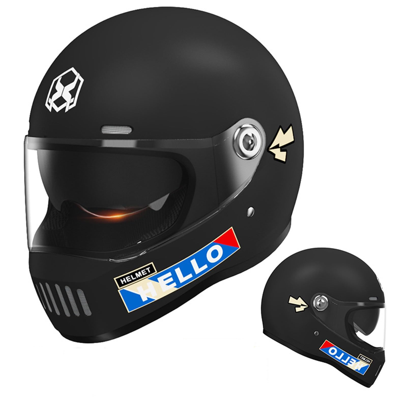Klappbarer Motorradhelm, modularer Integralhelm mit Doppelvisier, ECE-Zertifizierung, Leichter Moped-Scooter-Straßenhelm für Männer und Frauen E,54-61CM Klappbarer Motorradhelm, modularer Integralhelm mit Doppelvisier, ECE-Zertifizierung, Leichter Moped-Scooter-Straßenhelm für Männer und Frauen E,54-61CM von QJWMatic