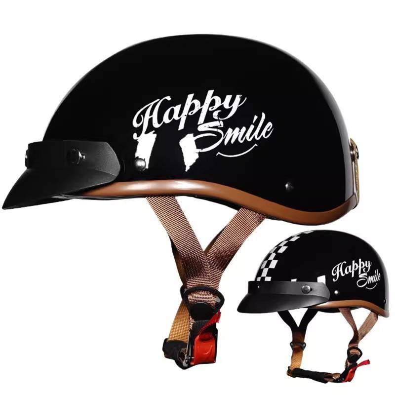 QJWMatic Kinder Motorradhelm Jethelm Jungen Mädchen Elektroroller Kinderhelm ECE-geprüft Jethelme für Cruiser Moped A,L55-56CM von QJWMatic