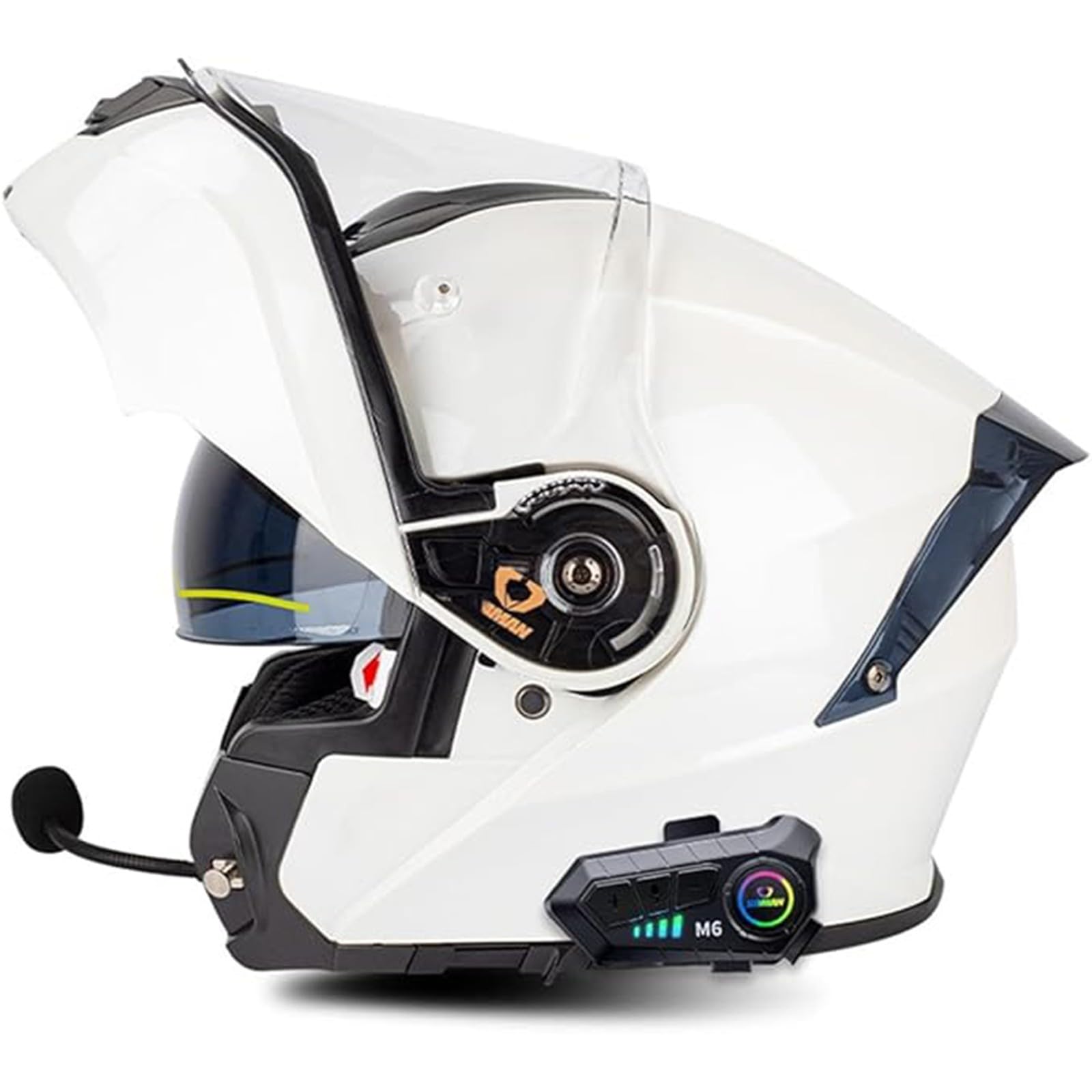 QJWMatic Klapphelm Mit Bluetooth Motorradhelm Integralhelm Damen Herren Mit Doppelvisier ECE Zertifiziert Integralhelm Flip Vollvisierhelm A,4XL67-68CM QJWMatic Klapphelm Mit Bluetooth Motorradhelm Integralhelm Damen Herren Mit Doppelvisier ECE Zertifiziert Integralhelm Flip Vollvisierhelm A,4XL67-68CM von QJWMatic