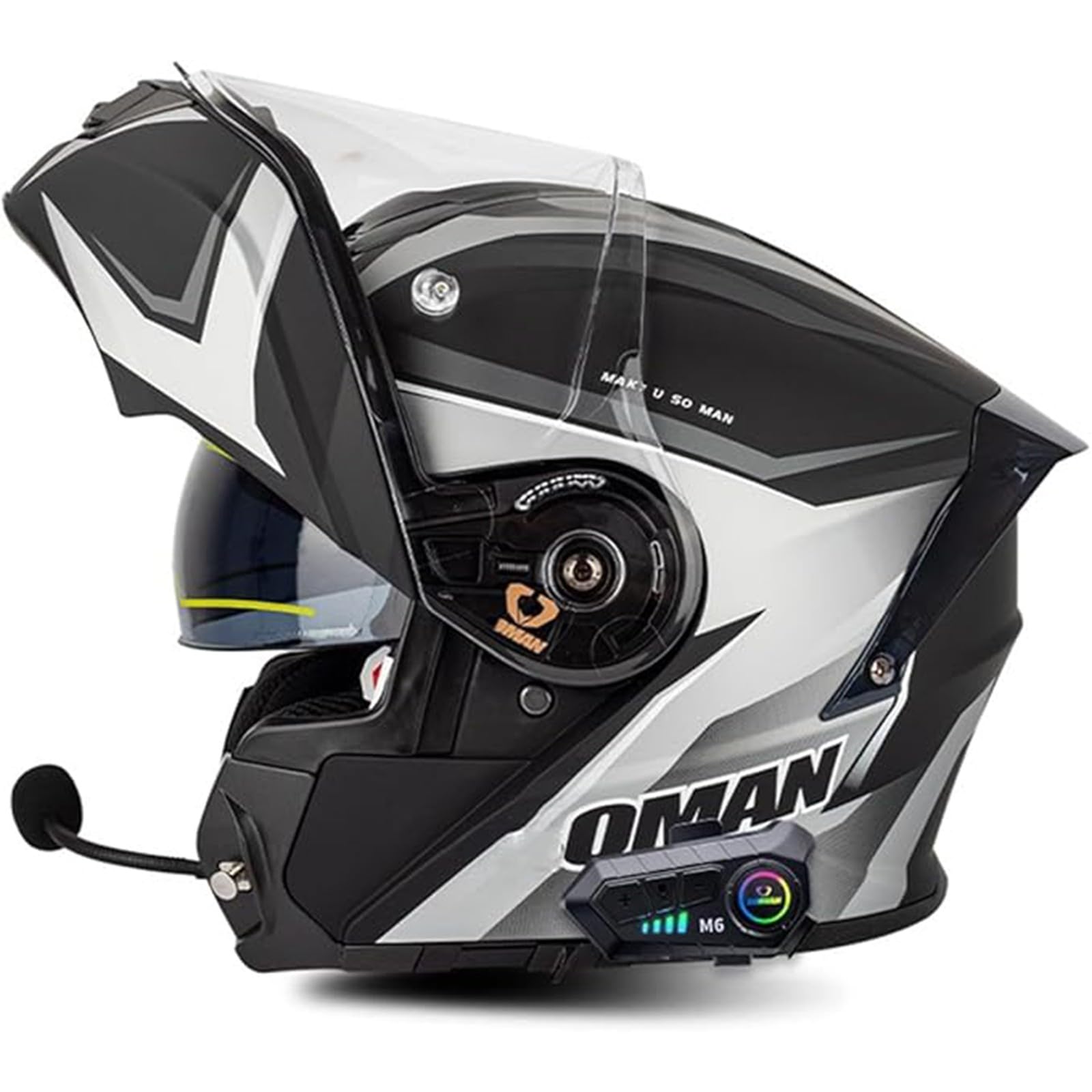 QJWMatic Klapphelm Mit Bluetooth Motorradhelm Integralhelm Damen Herren Mit Doppelvisier ECE Zertifiziert Integralhelm Flip Vollvisierhelm C,4XL67-68CM QJWMatic Klapphelm Mit Bluetooth Motorradhelm Integralhelm Damen Herren Mit Doppelvisier ECE Zertifiziert Integralhelm Flip Vollvisierhelm C,4XL67-68CM von QJWMatic