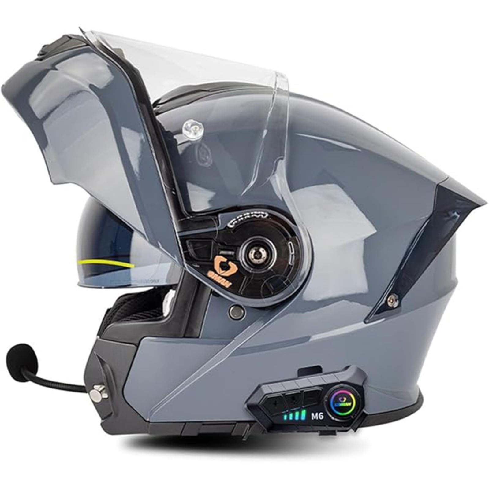 QJWMatic Klapphelm Mit Bluetooth Motorradhelm Integralhelm Damen Herren Mit Doppelvisier ECE Zertifiziert Integralhelm Flip Vollvisierhelm E,4XL67-68CM QJWMatic Klapphelm Mit Bluetooth Motorradhelm Integralhelm Damen Herren Mit Doppelvisier ECE Zertifiziert Integralhelm Flip Vollvisierhelm E,4XL67-68CM von QJWMatic
