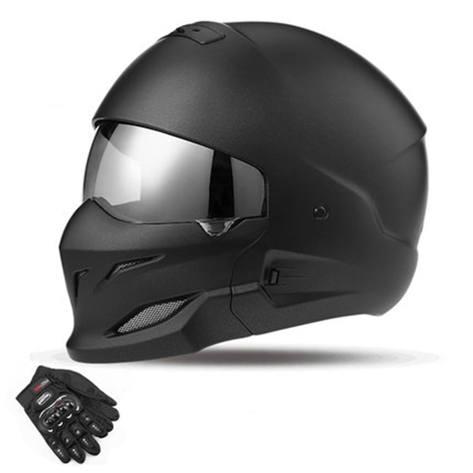 QJWMatic Persönlichkeit Motorradhelm Abnehmbarer Kinnhelm Männer Frauen Retro Street Fighter Kombination Vier Jahreszeiten Helme Mit Handschuhen ECE-Zertifiziert F,XL57-58CM QJWMatic Persönlichkeit Motorradhelm Abnehmbarer Kinnhelm Männer Frauen Retro Street Fighter Kombination Vier Jahreszeiten Helme Mit Handschuhen ECE-Zertifiziert F,XL57-58CM von QJWMatic