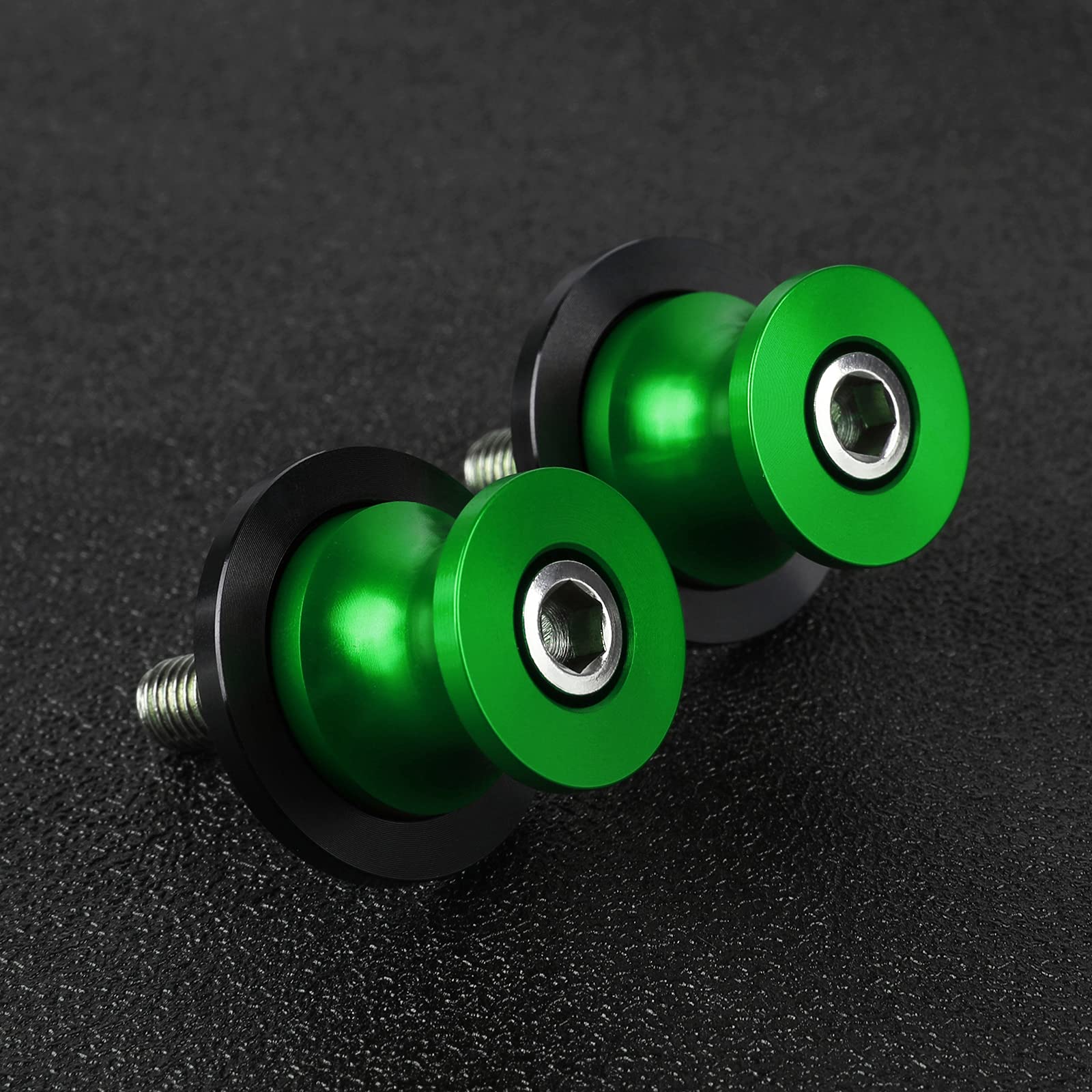 Universal CNC Aluminium Ständeraufnahme - 2Pcs M8*1,25 Bobbins Montageständer für Z900 Z800 Z1000 Suzuki GSR600 SV650 V-Strom GSF 650 1200 1250GS CBR1000RR Hornet CB600 - Grün Universal CNC Aluminium Ständeraufnahme - 2Pcs M8*1,25 Bobbins Montageständer für Z900 Z800 Z1000 Suzuki GSR600 SV650 V-Strom GSF 650 1200 1250GS CBR1000RR Hornet CB600 - Grün von QJY-Motor Part-Store